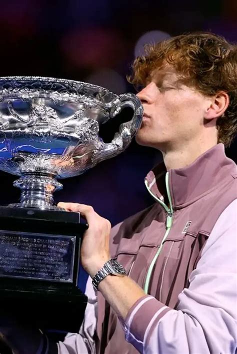 L'orologio di Jannik Sinner durante gli Australian Open .